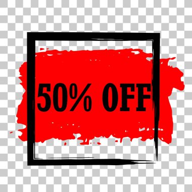 Modern minimalist satış afiş.