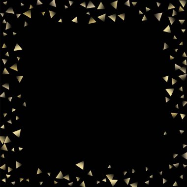 Altın düşen konfeti üçgenler