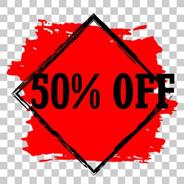 Modern minimalist satış afiş.