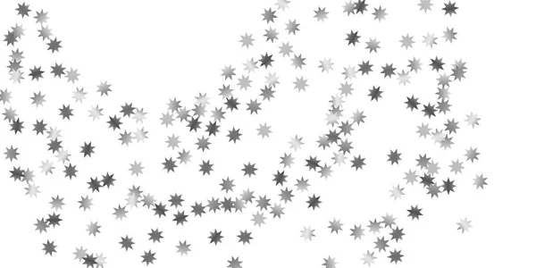 Estrellas cayendo sobre un fondo blanco . — Vector de stock