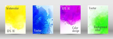 Sulu boya sprey resmini kapaklı tasarım.