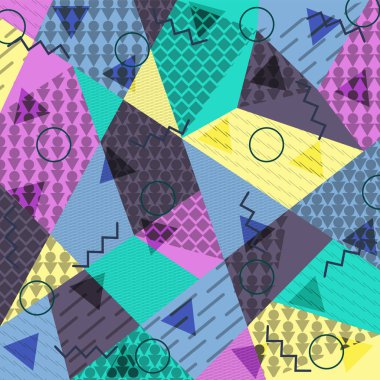 Memphis tarzında soyut arkaplan