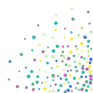 Beyaz renkli konfeti-Puan dağılmış