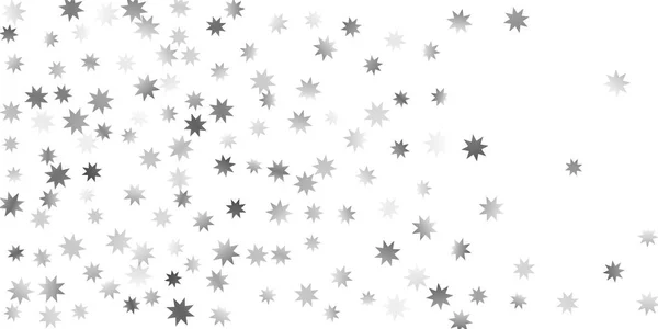 Estrellas cayendo sobre un fondo blanco . — Vector de stock