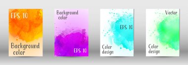 Sulu boya sprey resmini kapaklı tasarım.