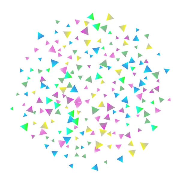 Κομφετί τρίγωνα σε λευκό φόντο. — Διανυσματικό Αρχείο