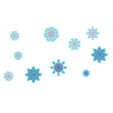 Düşen kar taneleri ile yeni yıl arka plan vektör