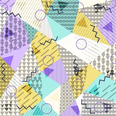 Memphis tarzında soyut arkaplan