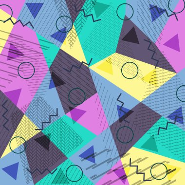 Memphis tarzında soyut arkaplan