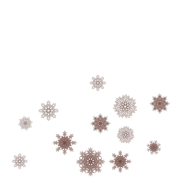 Año Nuevo vector de fondo con la caída de copos de nieve — Archivo Imágenes Vectoriales