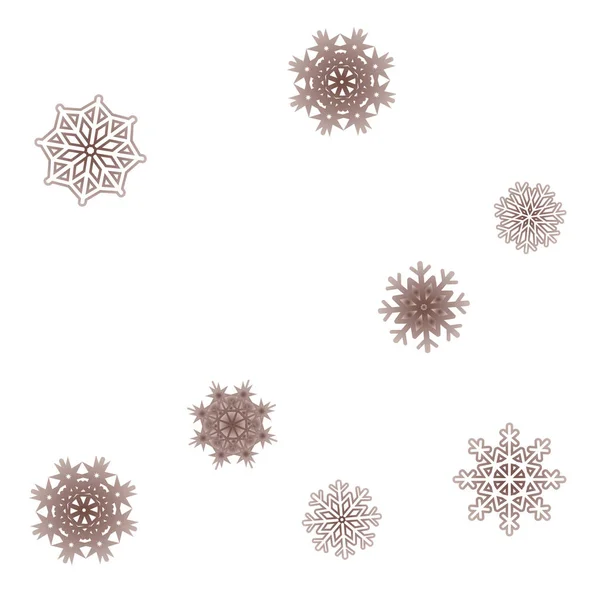 New Year background vector with falling snowflakes — Stock Vector