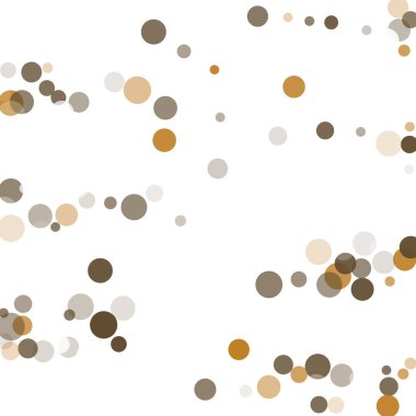 Altın, beyaz ve gri konfeti şeffaf noktalar.