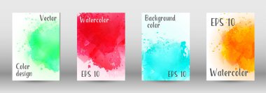 Sulu boya sprey resmini kapaklı tasarım.