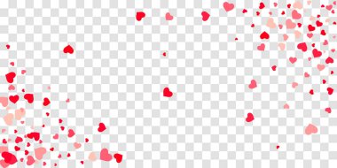 Kalp konfeti arka plan üzerine düşüyor.