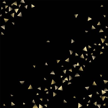 Altın düşen konfeti üçgenler