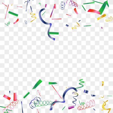 Renkli konfeti parlak ışıltı. 