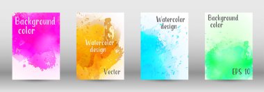 Sulu boya sprey resmini kapaklı tasarım.