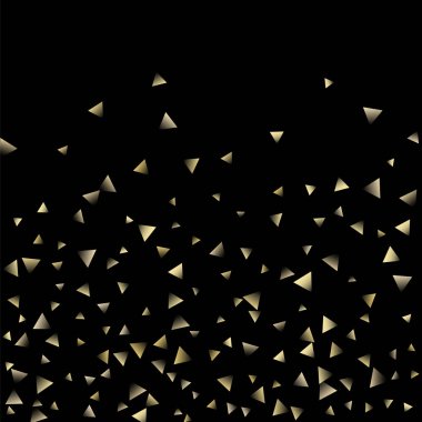 Altın düşen konfeti üçgenler