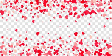 Kalp konfeti arka plan üzerine düşüyor.