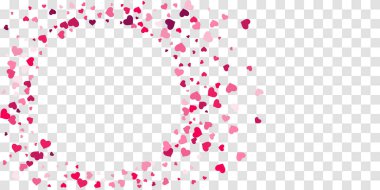 Kalp konfeti arka plan üzerine düşüyor.