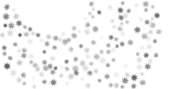 Estrellas cayendo sobre un fondo blanco . — Vector de stock