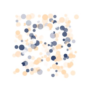 Altın, mavi konfeti şeffaf noktalar.