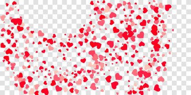 Kalp konfeti arka plan üzerine düşüyor.