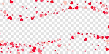 Kalp konfeti arka plan üzerine düşüyor.