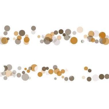 Altın, beyaz ve gri konfeti şeffaf noktalar.