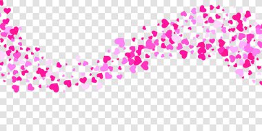 Kalp konfeti arka plan üzerine düşüyor.