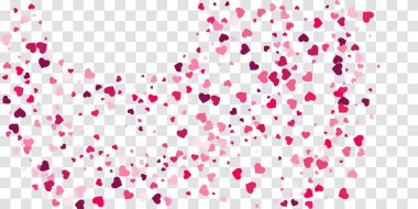 Kalp konfeti arka plan üzerine düşüyor.