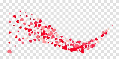 Kalp konfeti arka plan üzerine düşüyor.