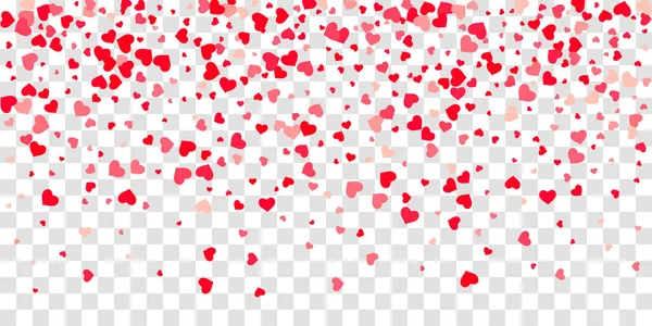 Heart of confetti falls on the background. — Stock Vector