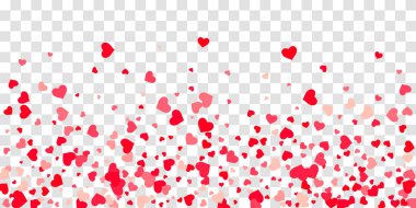 Kalp konfeti arka plan üzerine düşüyor.