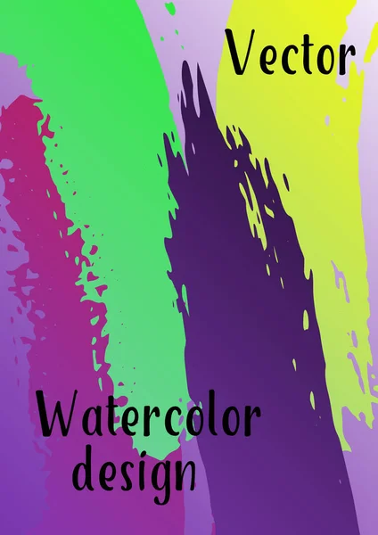 Vector aquarel achtergrond. — Stockvector