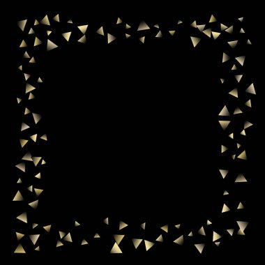 Altın düşen konfeti üçgenler