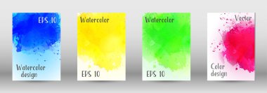 Sulu boya sprey resmini kapaklı tasarım.