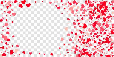 Kalp konfeti arka plan üzerine düşüyor.