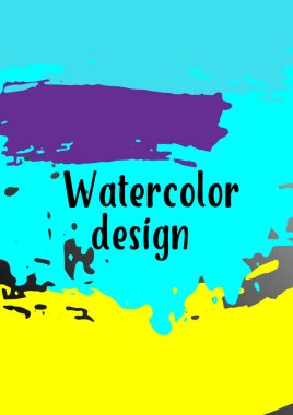 Vektör suluboya arkaplan.