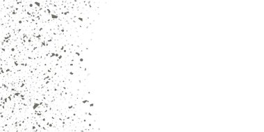 Beyaz arka planda gümüş simli konfeti.