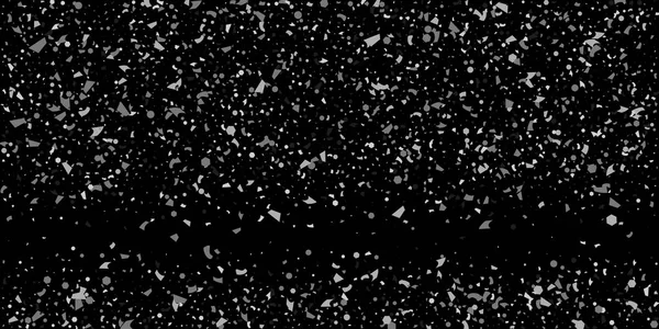 Une paillettes de particules d'argent sur un noir — Image vectorielle