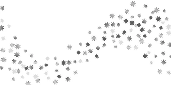 Estrellas cayendo sobre un fondo blanco . — Vector de stock