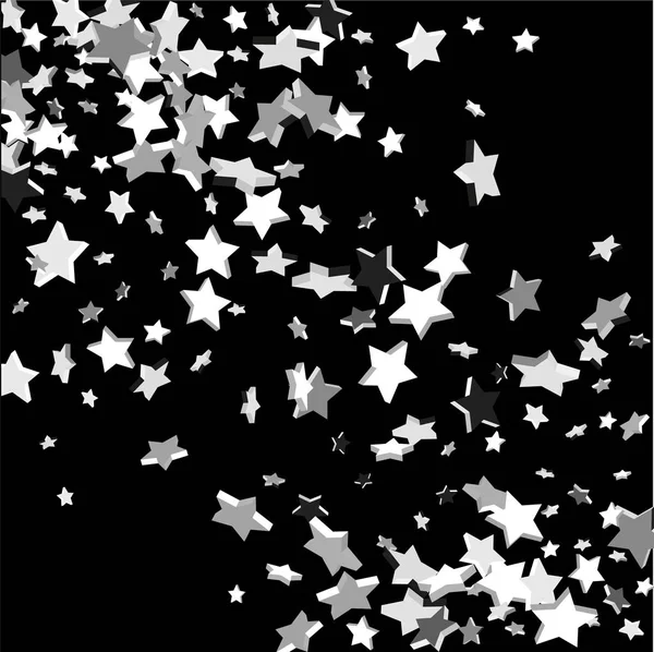 Estrelas de confetes em queda — Vetor de Stock