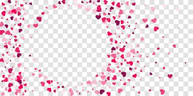 Kalp konfeti arka plan üzerine düşüyor.