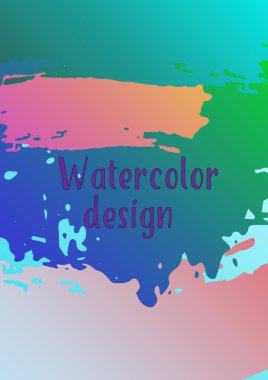 Vektör suluboya arkaplan.