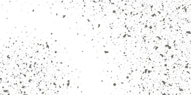 Beyaz arka planda gümüş simli konfeti.