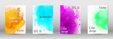 Sulu boya sprey resmini kapaklı tasarım.