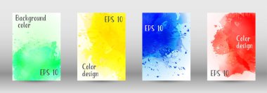 Sulu boya sprey resmini kapaklı tasarım.