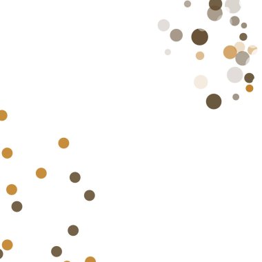 Altın, beyaz ve gri konfeti şeffaf noktalar.