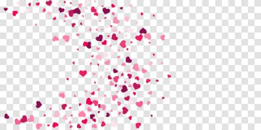 Kalp konfeti arka plan üzerine düşüyor.